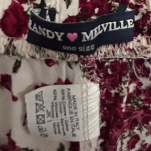 Brandy Melville Red Rose Remi Shorts O/S - Picture 11 of 12